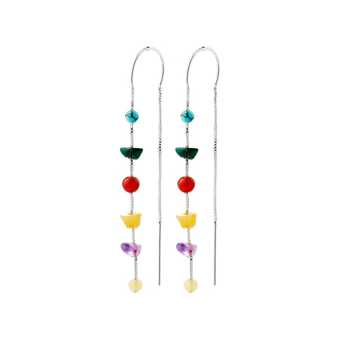 HERE earrings silver-plated/multi