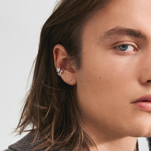 ZENA ear cuff silver-plated