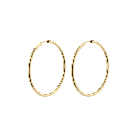 APRIL medium-size hoop earrings gold-plated