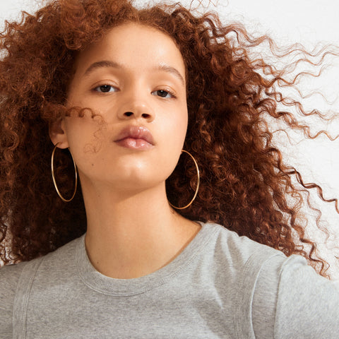 APRIL large hoop earrings gold-plated