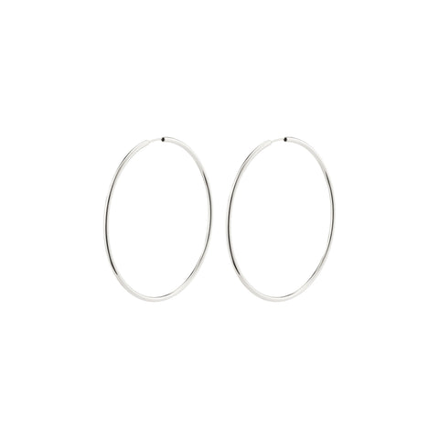 APRIL large hoop earrings silver-plated