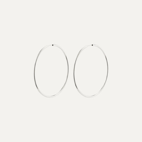 APRIL large hoop earrings silver-plated