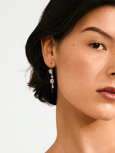 MILO chain earrings silver-plated