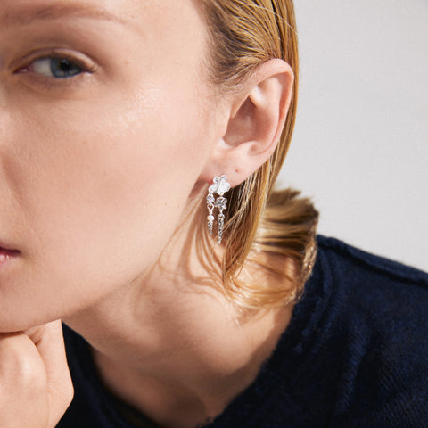 ZHURI earrings silver-plated
