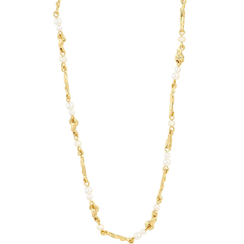 SLOAN pearl necklace gold-plated