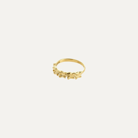 TIMBER ring gold-plated