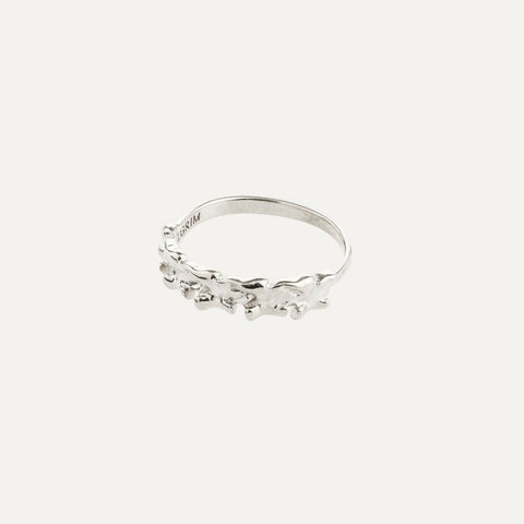TIMBER ring silver-plated