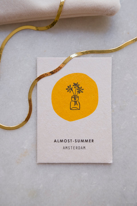 flat chain intemporal necklace gold plated 40cm