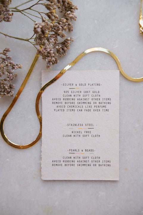 flat chain intemporal necklace gold plated 40cm