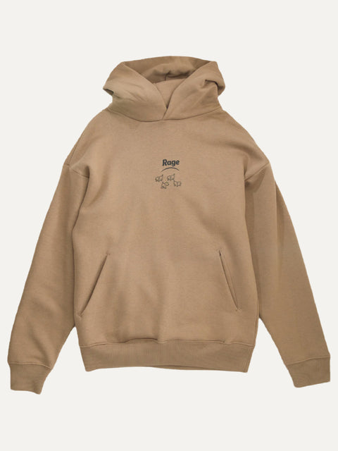 rage drop shoulder unisex organic cotton sweater driftwood brown