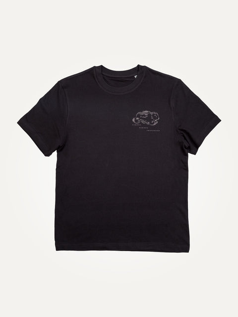 club wombat amsterdam black organic oversized t-shirt