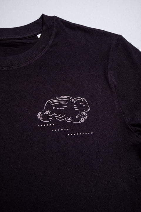 club wombat amsterdam black organic oversized t-shirt