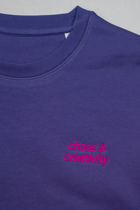 Chaos & Creativity purple REDwomens organic cotton sweater