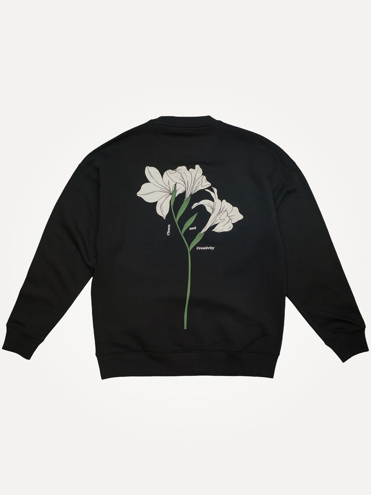Chaos and Creativity Lilly black organic cotton sweater