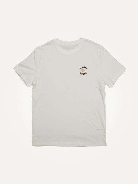 almost there oversized white organic tee