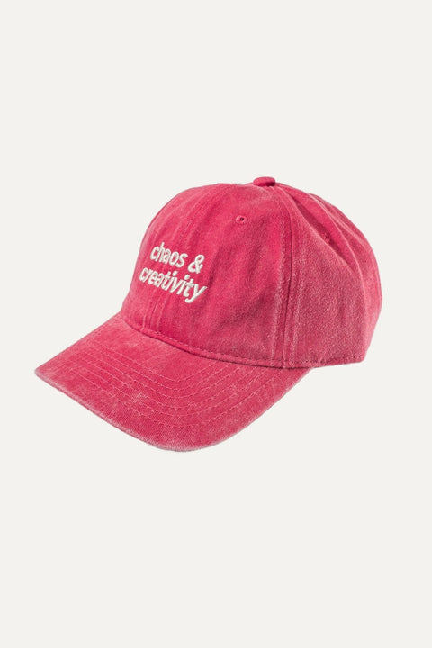Chaos & Creativity logo hat - Bright red