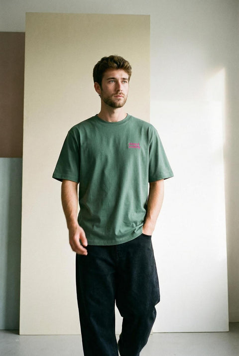 Chaos and Creativity embroidery logo greenbay organic loose fit