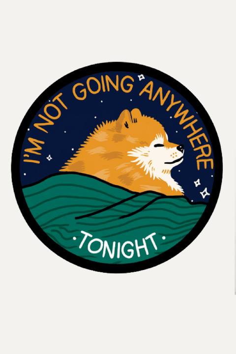 Anywhere Tonight Vinyl Sticker te koop bij Almost Summer Amsterdam 10190
