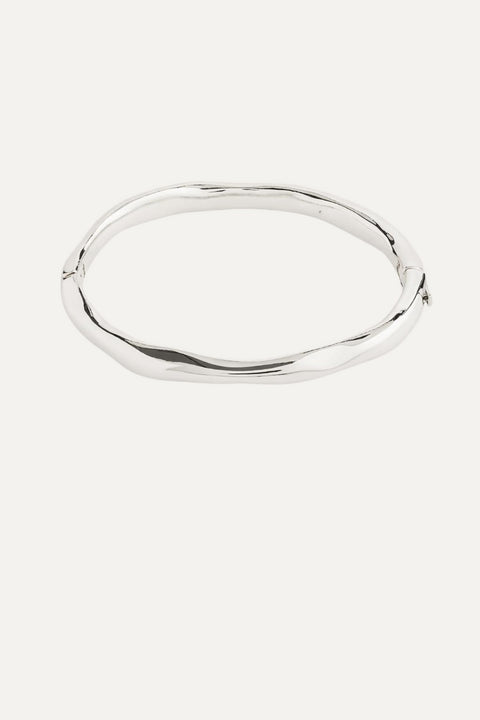 LIGHT recycled bangle silver-plated
