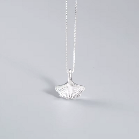 925 silver leaf necklace