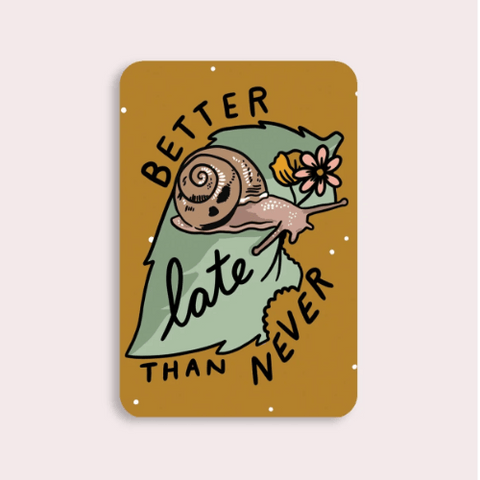 better-late-snail-sticker te koop bij Almost Summer Amsterdam 10238