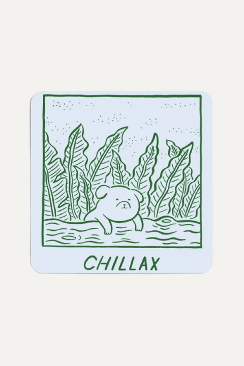Chillax Vinyl Sticker te koop bij Almost Summer Amsterdam 10906