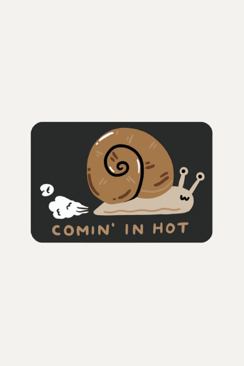 Comin' In Hot Vinyl Sticker te koop bij Almost Summer Amsterdam 10907