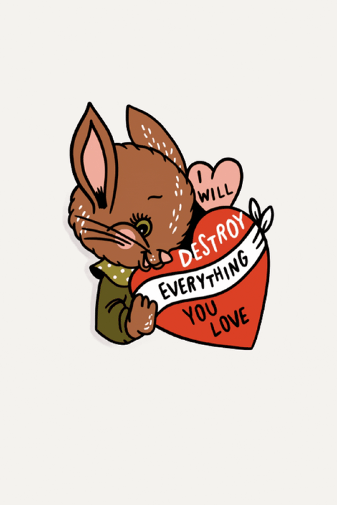 Destroy (Bunny) Clear Vinyl Sticker te koop bij Almost Summer Amsterdam 10099