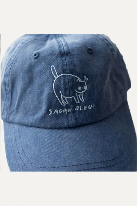Sacré Bleu Dad Hat Vintage Dark Blue