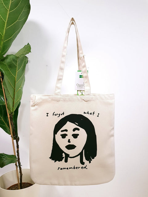I forgot what i remembered premium tote bag te koop bij Almost Summer Amsterdam 10512