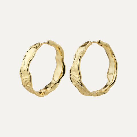 JULITA recycled hoop earrings gold-plated te koop bij Almost Summer Amsterdam 282332003