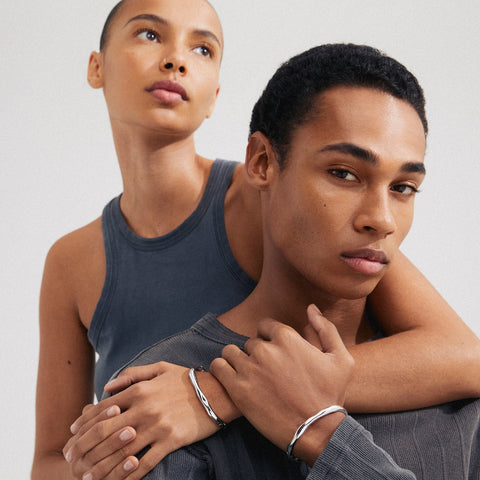 LIGHT recycled bangle silver-plated te koop bij Almost Summer Amsterdam 112426002