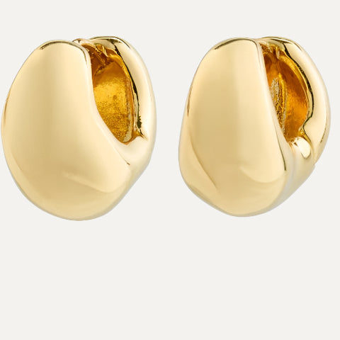 LIGHT recycled chunky earrings gold-plated te koop bij Almost Summer Amsterdam 112422003