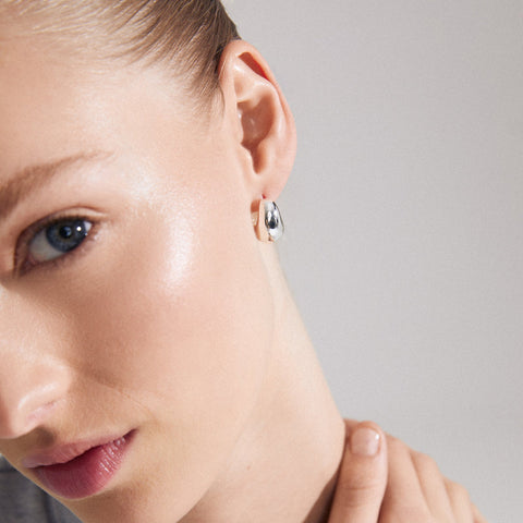 LIGHT recycled chunky earrings silver-plated te koop bij Almost Summer Amsterdam 112426003