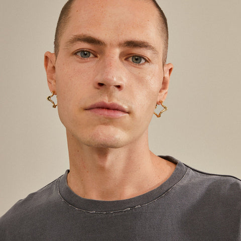 MOON recycled hoops gold-plated te koop bij Almost Summer Amsterdam 102412003