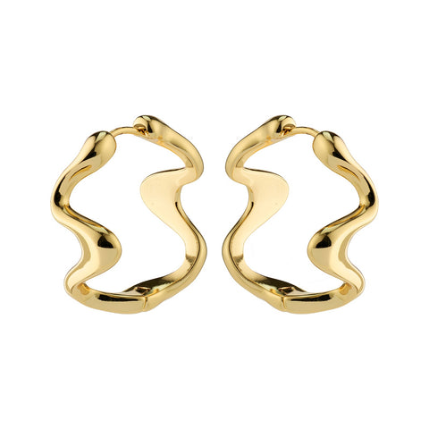 MOON recycled hoops gold-plated te koop bij Almost Summer Amsterdam 102412003