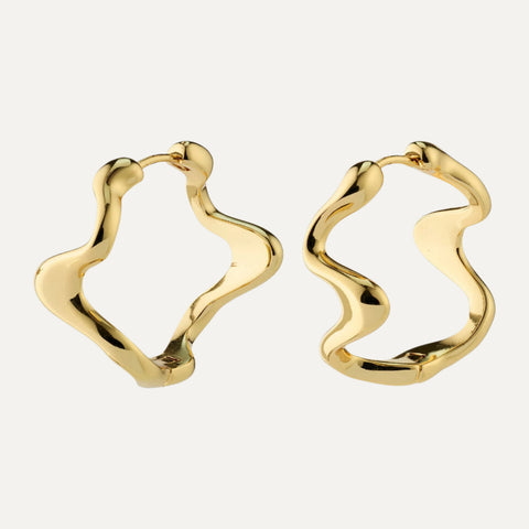 MOON recycled hoops gold-plated te koop bij Almost Summer Amsterdam 102412003