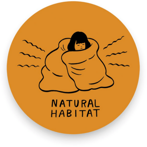Natural Habitat Vinyl Sticker te koop bij Almost Summer Amsterdam 10392