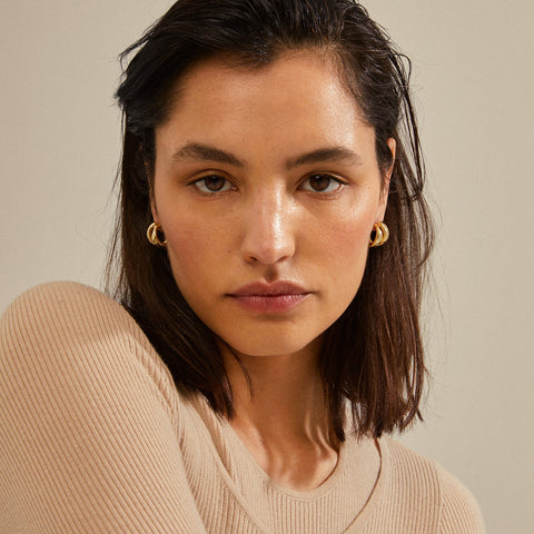 ORIT recycled earrings gold-plated te koop bij Almost Summer Amsterdam 262412043