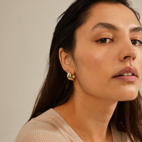 ORIT recycled earrings gold-plated te koop bij Almost Summer Amsterdam 262412043