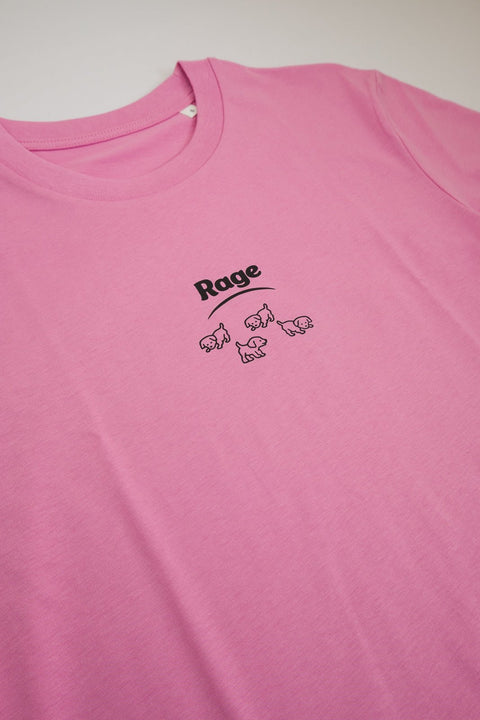 rage bubble pink unisex organic cotton t-shirt te koop bij Almost Summer Amsterdam 10089