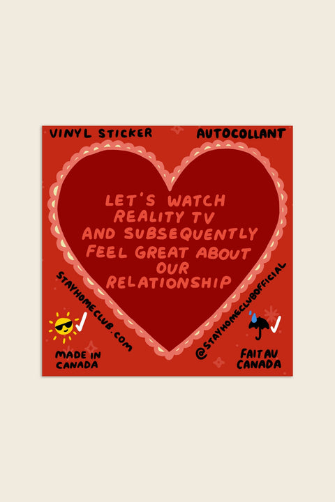 reality-tv-vinyl-sticker