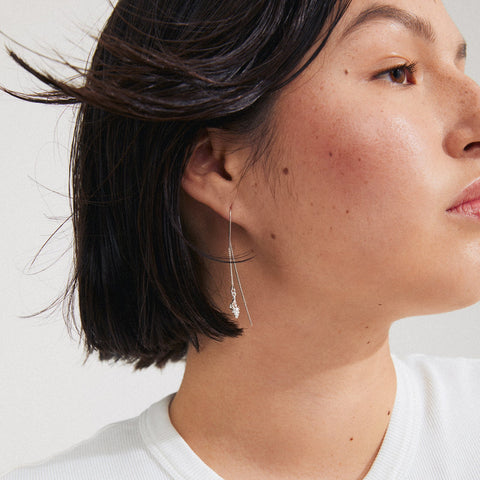 SEA recycled chain earrings silver-plated te koop bij Almost Summer Amsterdam 122426003