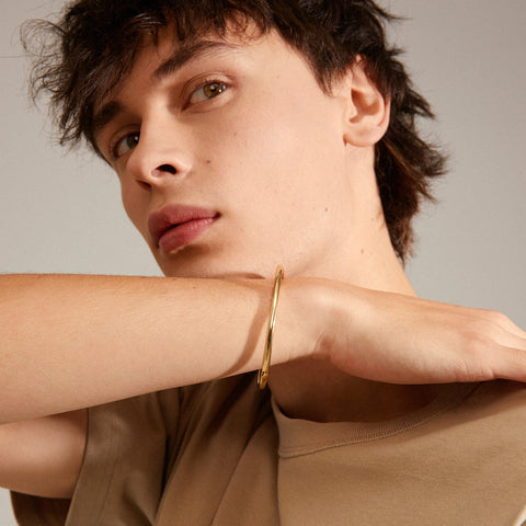 SOPHIA recycled bangle bracelet gold-plated te koop bij Almost Summer Amsterdam 602332002