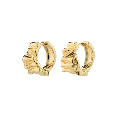 WILLPOWER huggie hoop earrings gold-plated