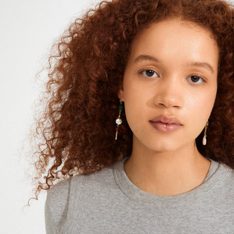 SENSE earrings gold-plated/multi