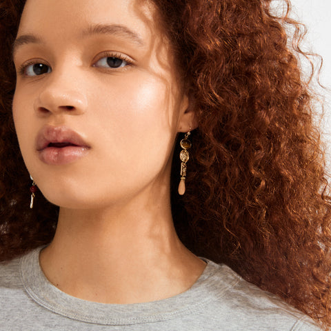 SENSE earrings gold-plated/multi