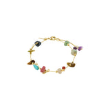 HERE bracelet gold-plated/multi