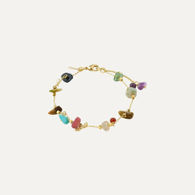HERE bracelet gold-plated/multi