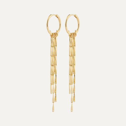 CONNECT earrings gold-plated